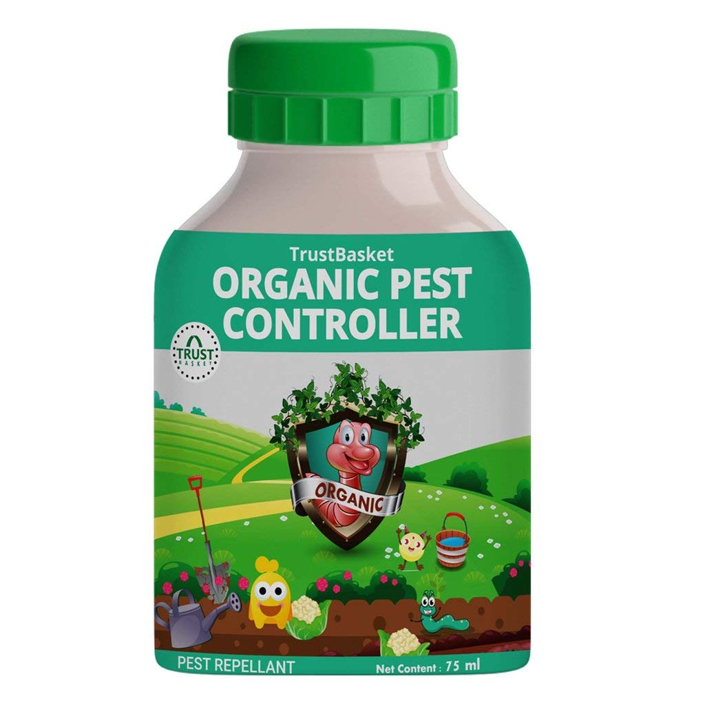 Concentrated All Purpose Organic Pest Controller (Single) - Each 75 Ml Can Be Diluted Into 15 Ltrs of Water, Green