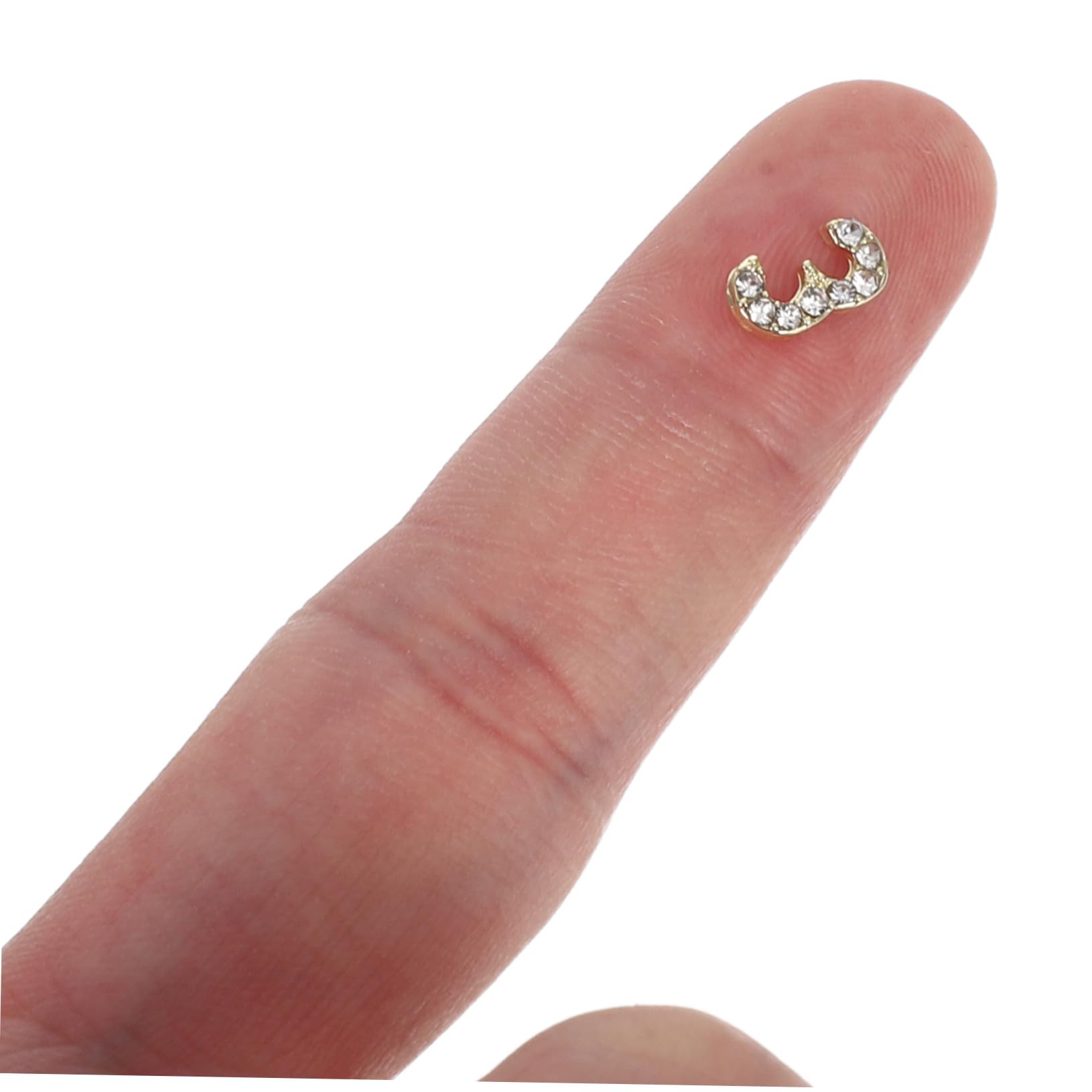 Charms per Unghie Numeri Cristalli Oro Flatback 100 Pezzi | Ferro, Shine Duraturo e Facile Applicazione, Decorazione per Saloni e Matrimoni, Gioielli Unghie per Bambine