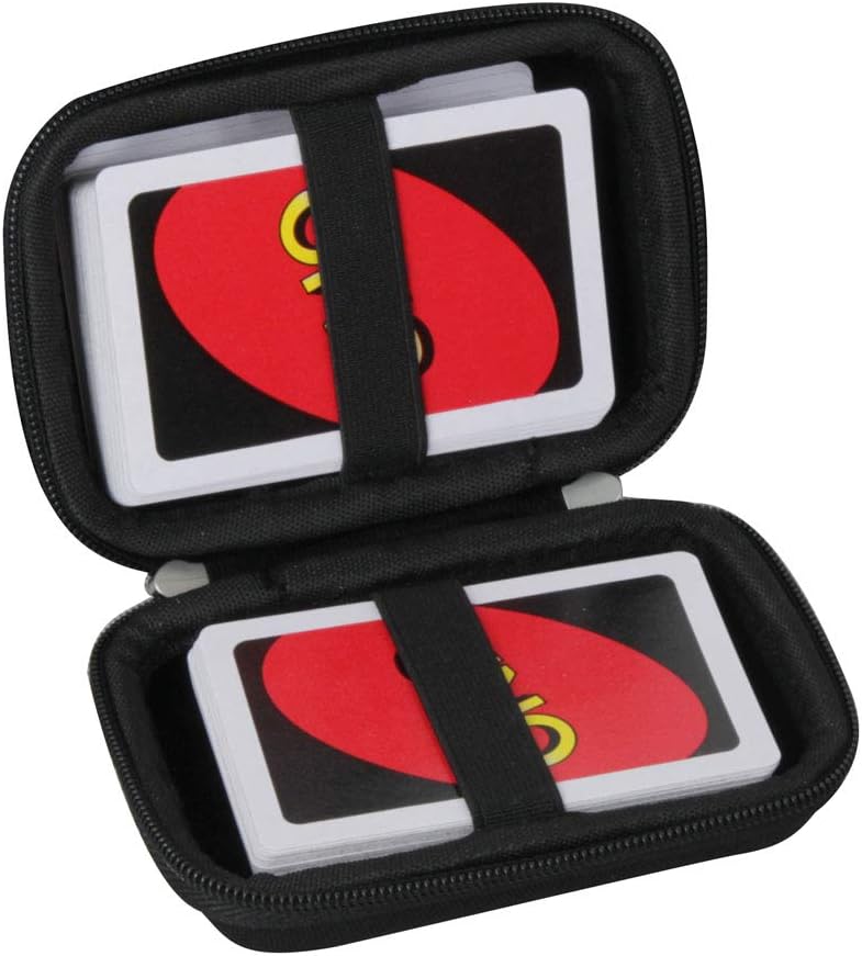 Hermitshell Hard Travel Case for UNO Card Game - Not Including Cards (Black)