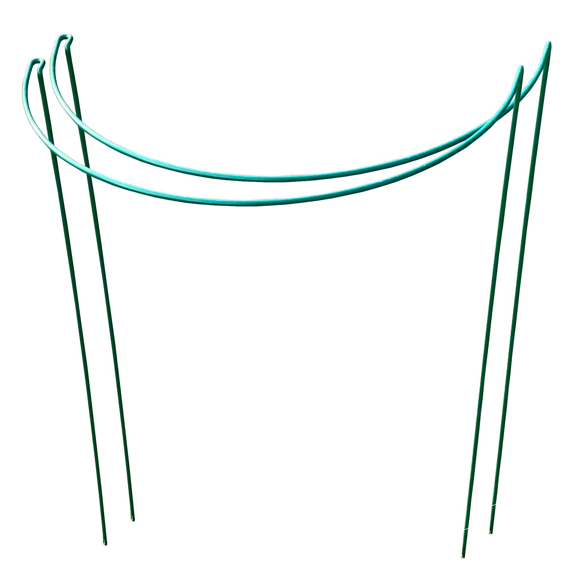Selections Garden Hoop Bow Plant Support Connecting Green Metal Hoops 52cm x 90cm - Pack of 2