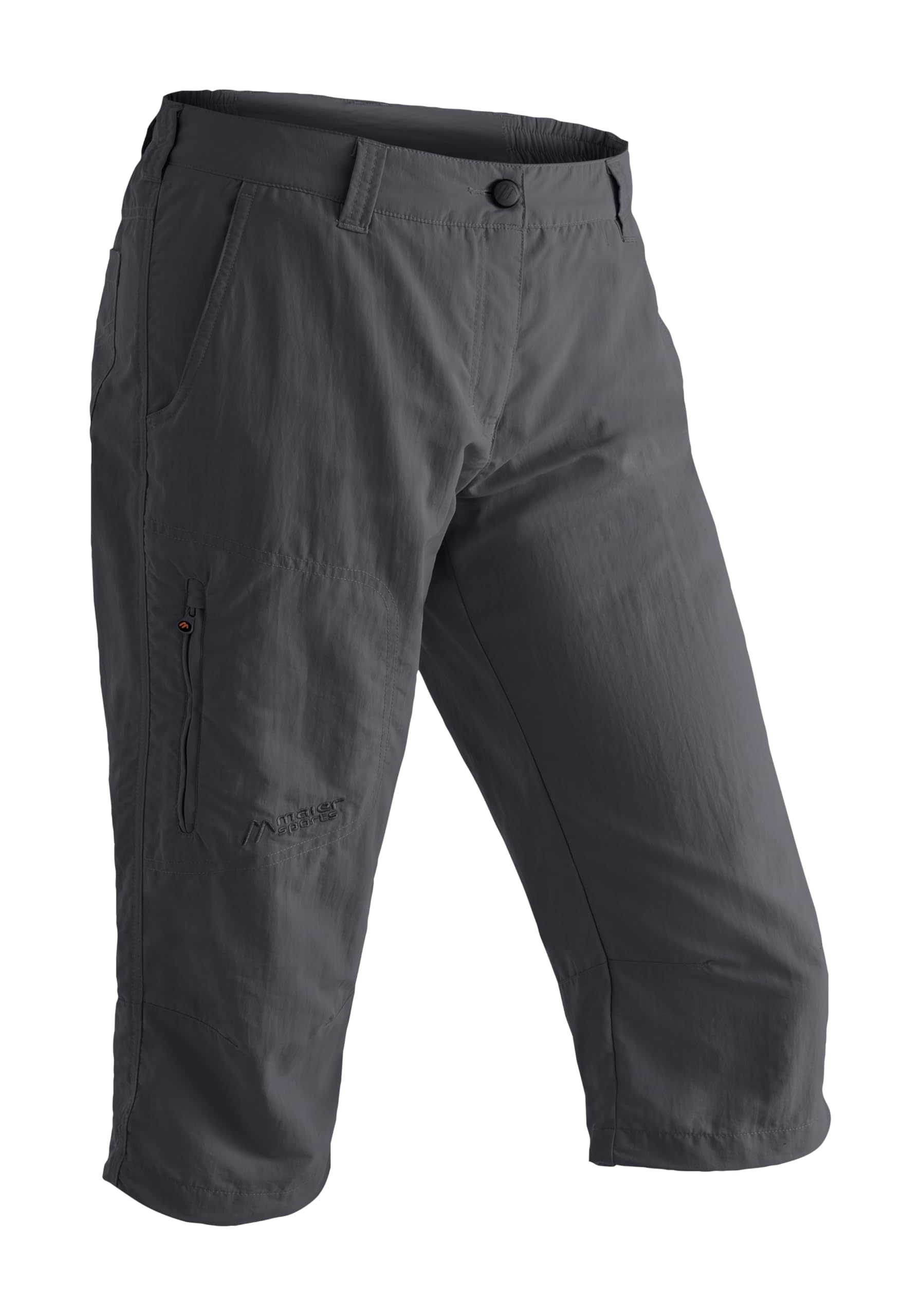 Maier Sports Neckar Hiking Capri, Women's 3/4 Hiking Pants, Water-repellent & breathable outdoor pants, Functional pants for trekking & leisure in summer
