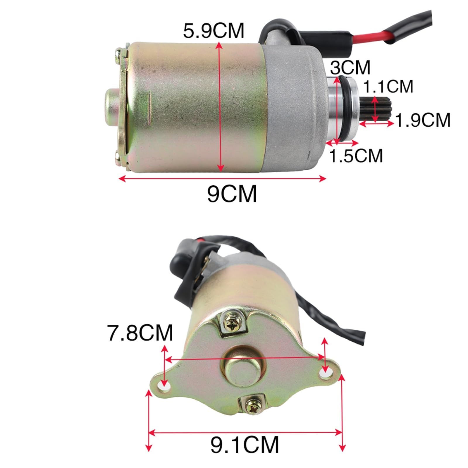 Motorino avviamento 9 Denti Motorino Di Avviamento Per Il Cinese 125cc 150cc GY6 Motore A 4 Tempi Scooter Moto Per BAOTIAN Diamo Per Kymco Kazuma X-Treme Jackel
