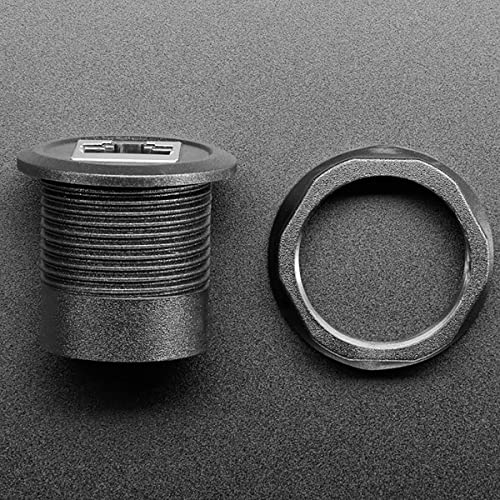 Image of RJ-45 Ethernet Round Panel Mount Adapter Plug 4130 by Adafruit