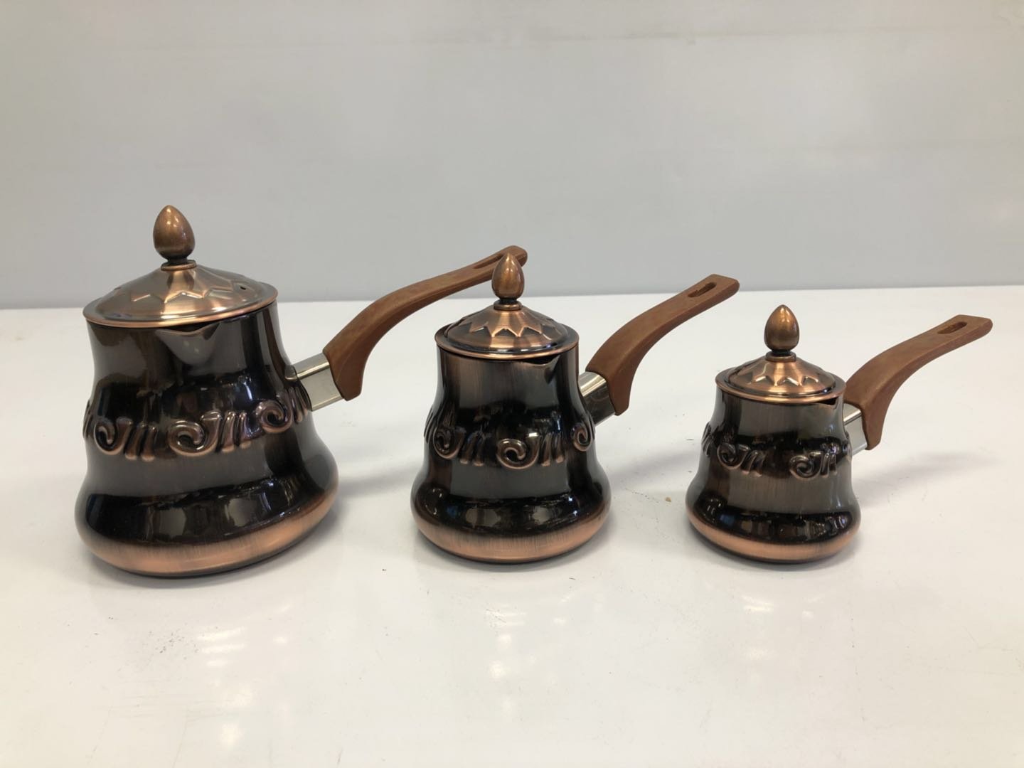 Turkish Coffee Pot/Warmer Stainless Steel 3 PCS Set