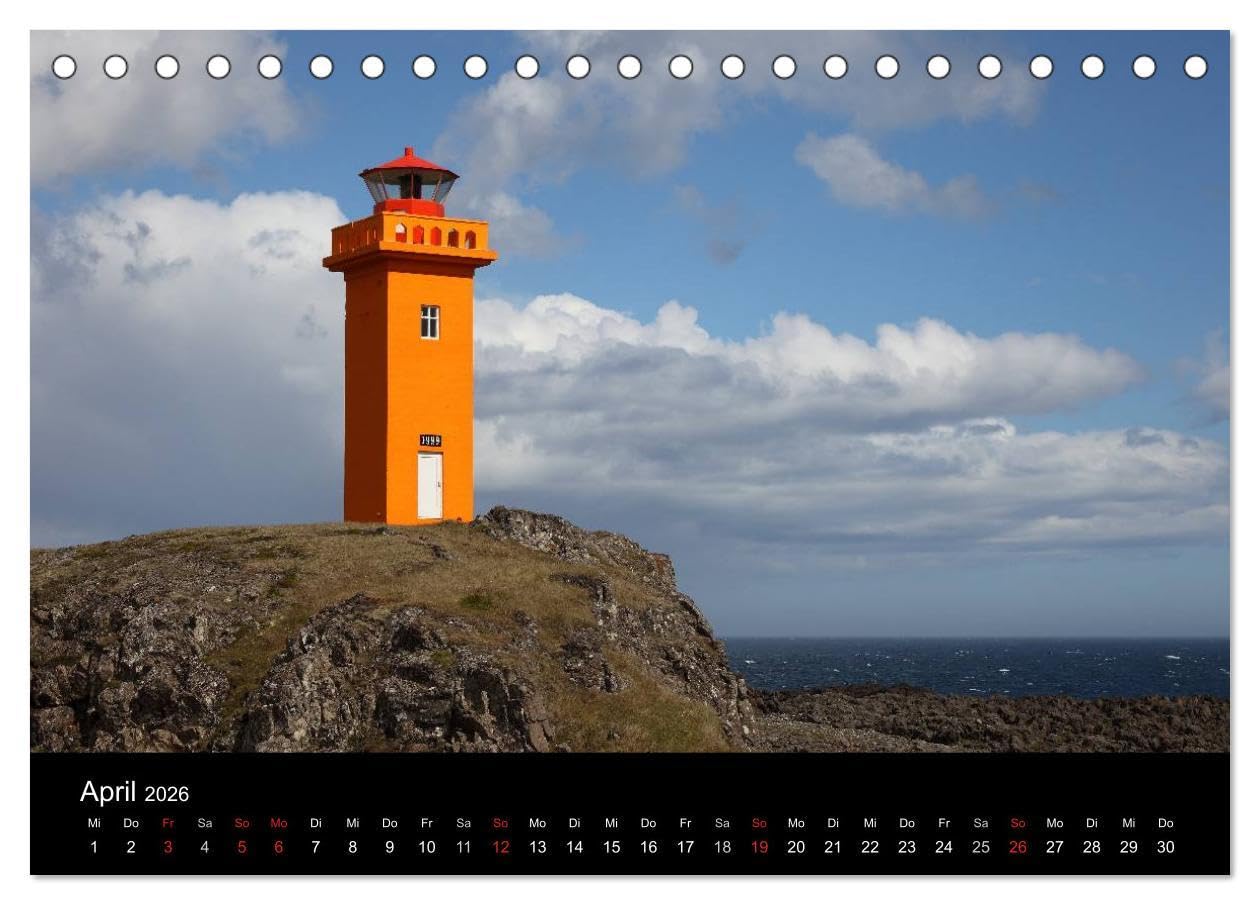 Island - Iceland (Tischkalender 2026 DIN A5 quer), CALVENDO Monatskalender: Bilder von den faszinierenden Landschaften einer großartigen, ... so konzentriert findet. (CALVENDO Natur)