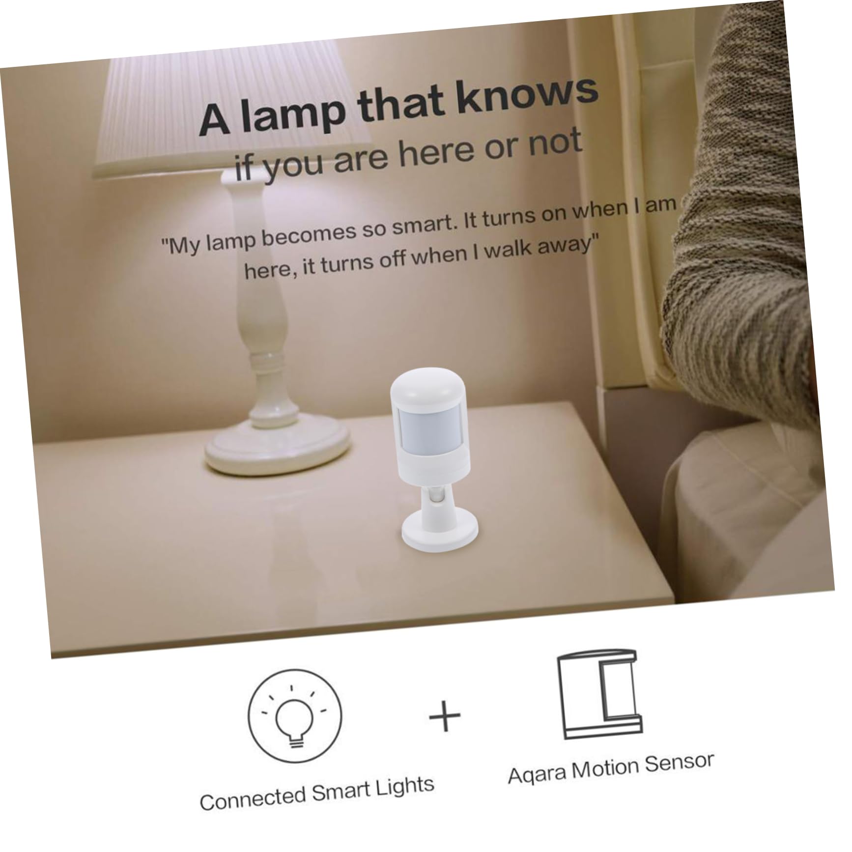 HOMSFOU Infrarrojos Sistema de Movimiento Pir Sensor y Recordatorios de Aplicación Hogar Inteligente para Vigilancia Nocturna