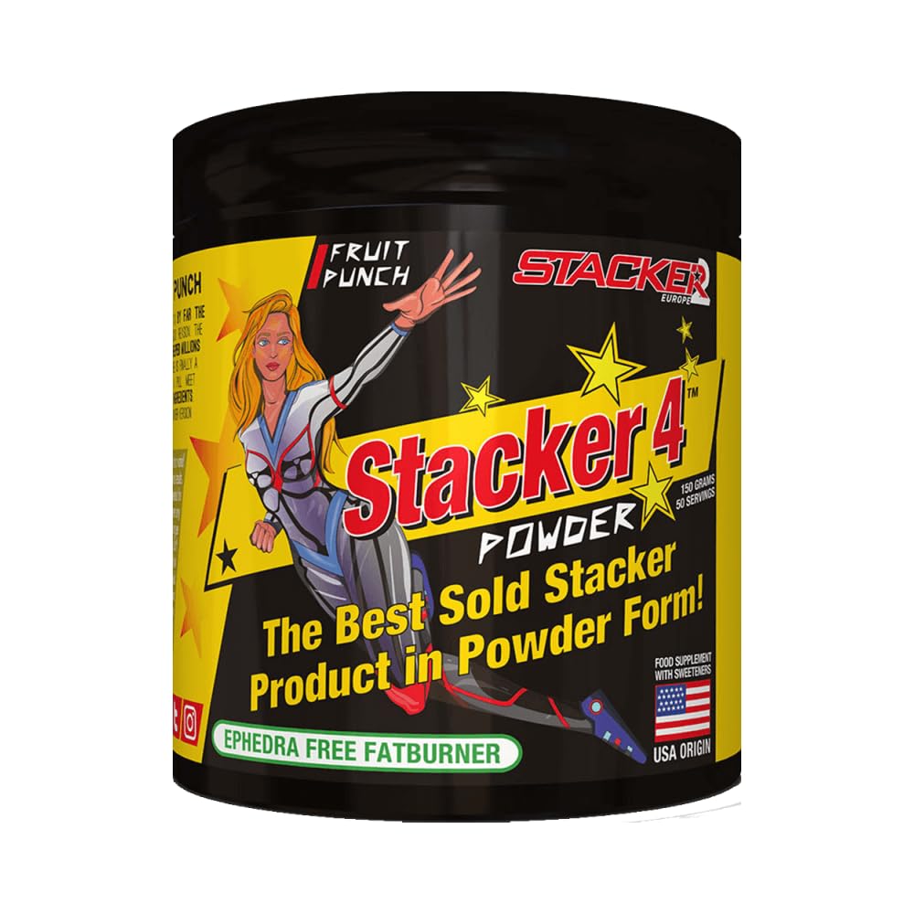 STACKER 2STACKER 2 Stacker 4 Powder (50 raciones) Ponche de frutas Dieta y control de peso Quemagrasas