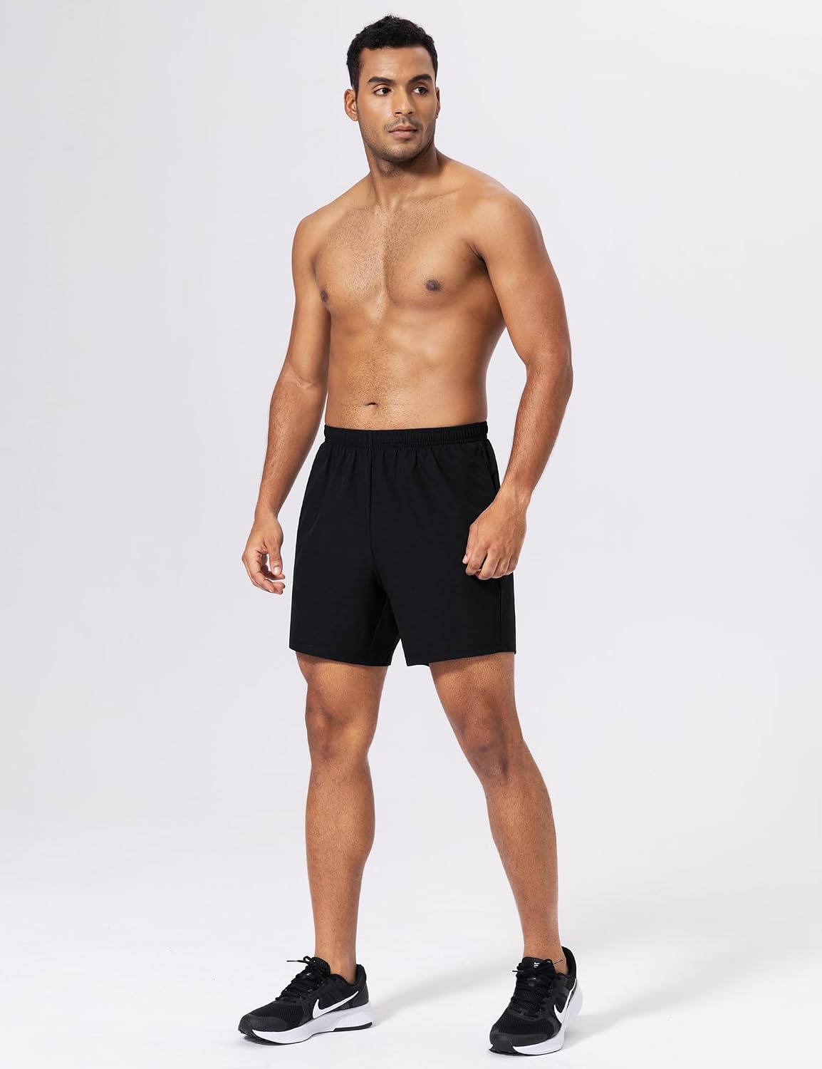 Men's 2 in 1 Running Athletic Shorts 5 Inch Inseam with Liner Quick Dry Gym Workout Shorts for Men with Phone Pockets