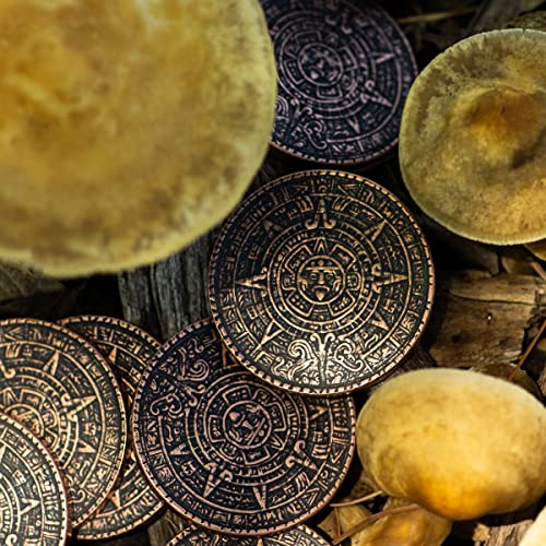 Moneda Aztec Sun Stone en Cobre miniatura 4