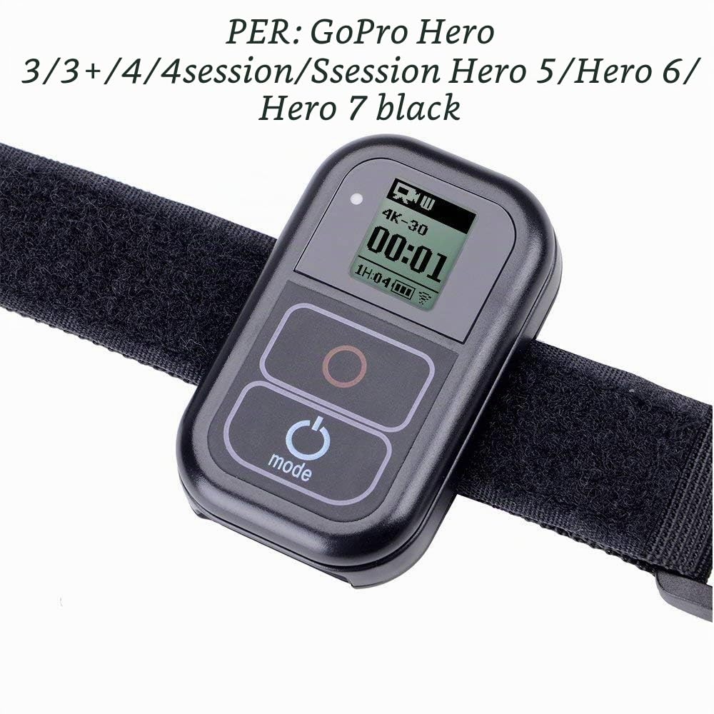 Suptig Telecomando Senza Fili Impermeabile per GoPro Hero 8, 7 Black, 6, 5/5Session/4/4S/3+/3 Sport Fotocamera Wi-Fi di Ricambio