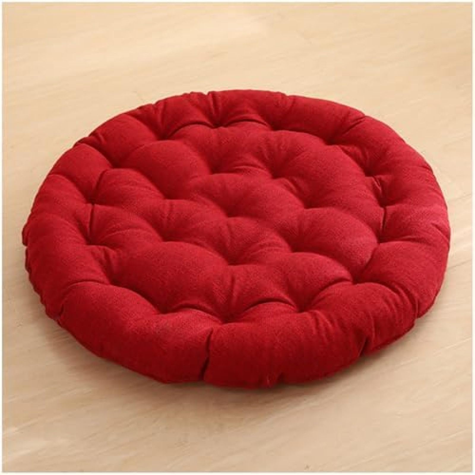 Coussin de chaise épais 38 cm coton lin design antidérapant RoundCush salon
