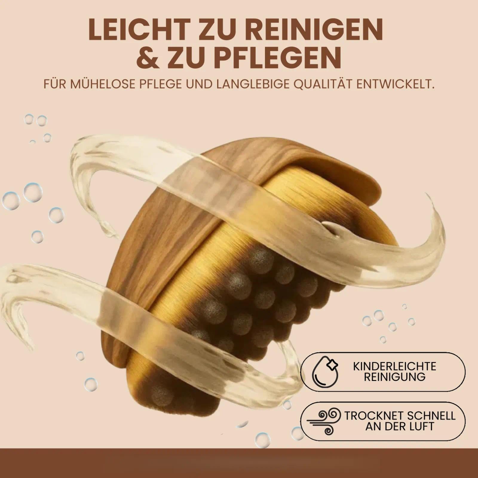 Aluvea GloBrush，Lymphatic Facial Brush, eine Konturierungs-Massagebürste für die Gesichtsreinigung und Kinnformung，Massieren Sie die Augen und Halsregion(Zwei)