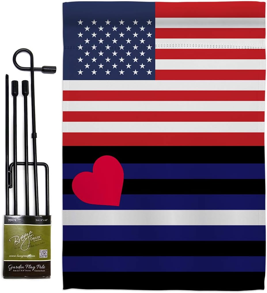 US Leather Pride Garden Flag Set with Stand Support Rainbow Love LGBT Gay Bisexual Pansexual Transgender Small Decorative Gift Yard House Banner Double-Sided Made In USA 13 X 18.5
