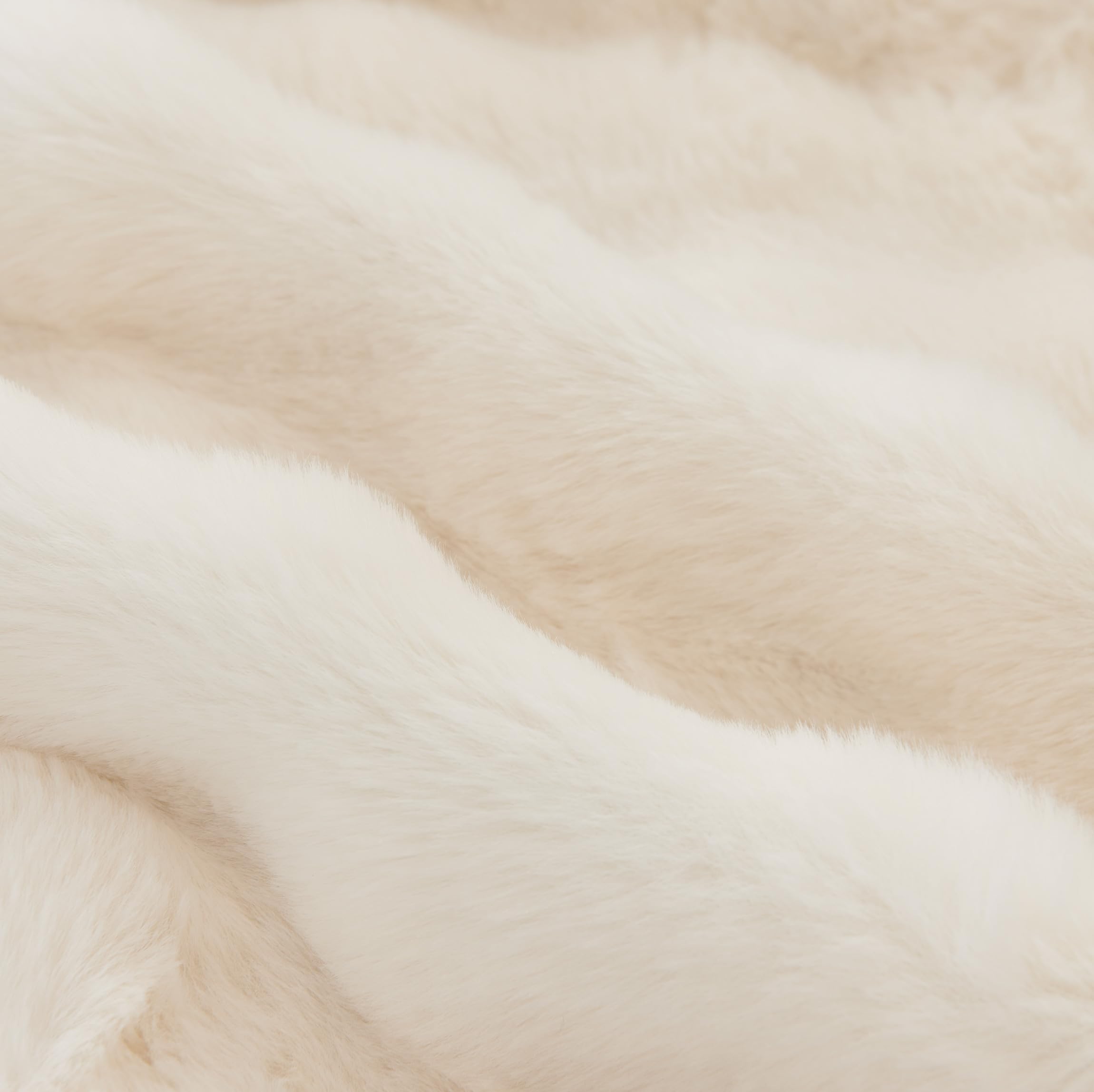 Ebeta Housse de Protection de Fauteuil en Peluche Douce, Housse d'accoudoir, Nouvelle Housse de Fauteuil antidérapante, Housse de Chaise de Relaxation Moelleuse en Fausse Fourrure (Blanc)