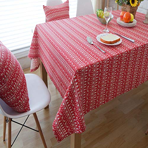 Nappe de Noël décoration de table haut de gamme pour réception rectangulaire - 6