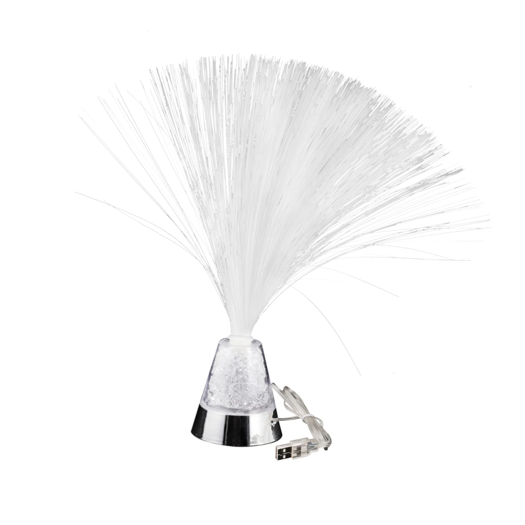 Mipcase Colorful Fiber Optic Light Night Lamp for Home Decoration USB Battery Operated Bedside Table Light Chic Design for Bedroom and Living Room Decor