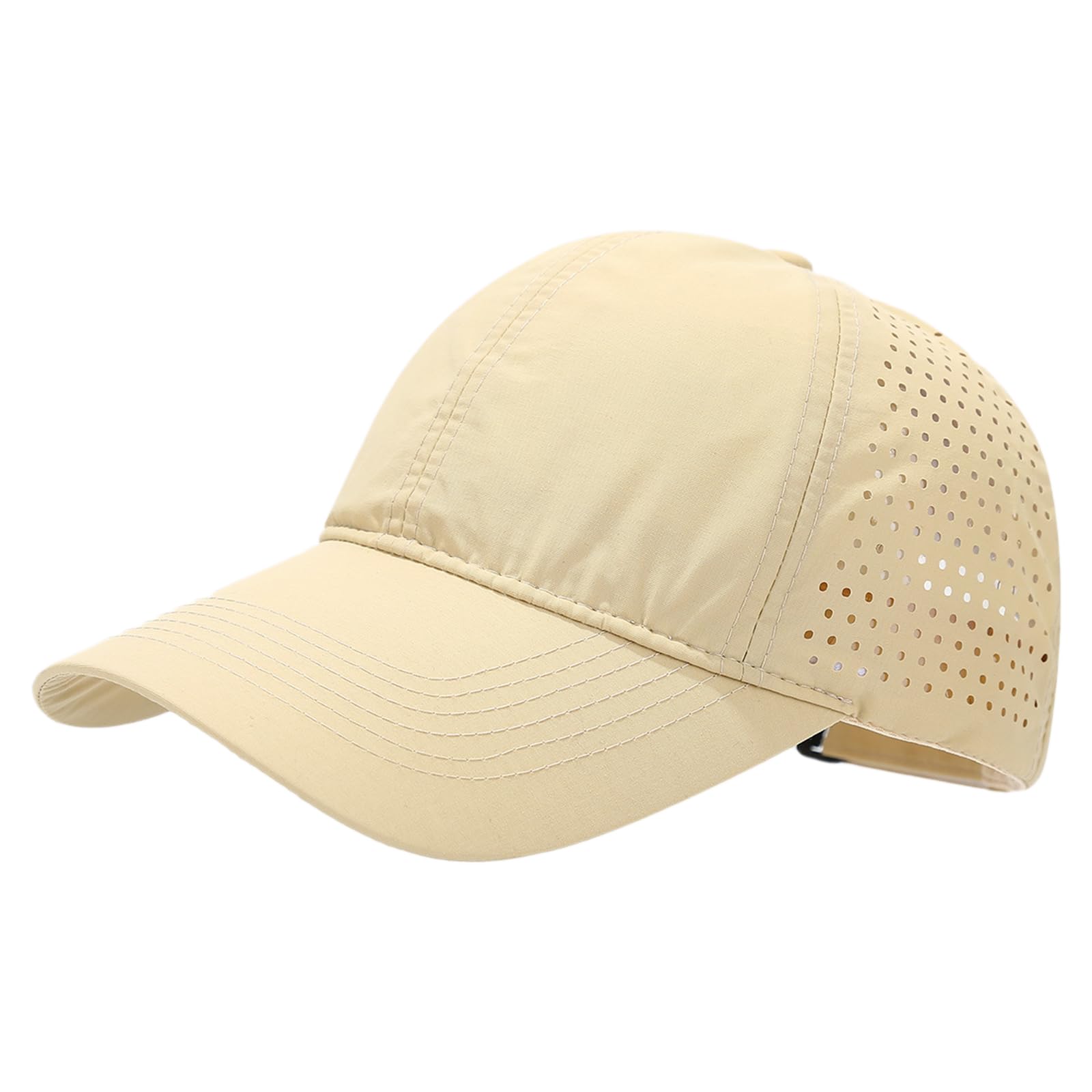 Berretto da baseball in tinta unita, regolabile, traspirante, unisex, casual, per sport all'aria aperta, tinta unita, per donne e uomini