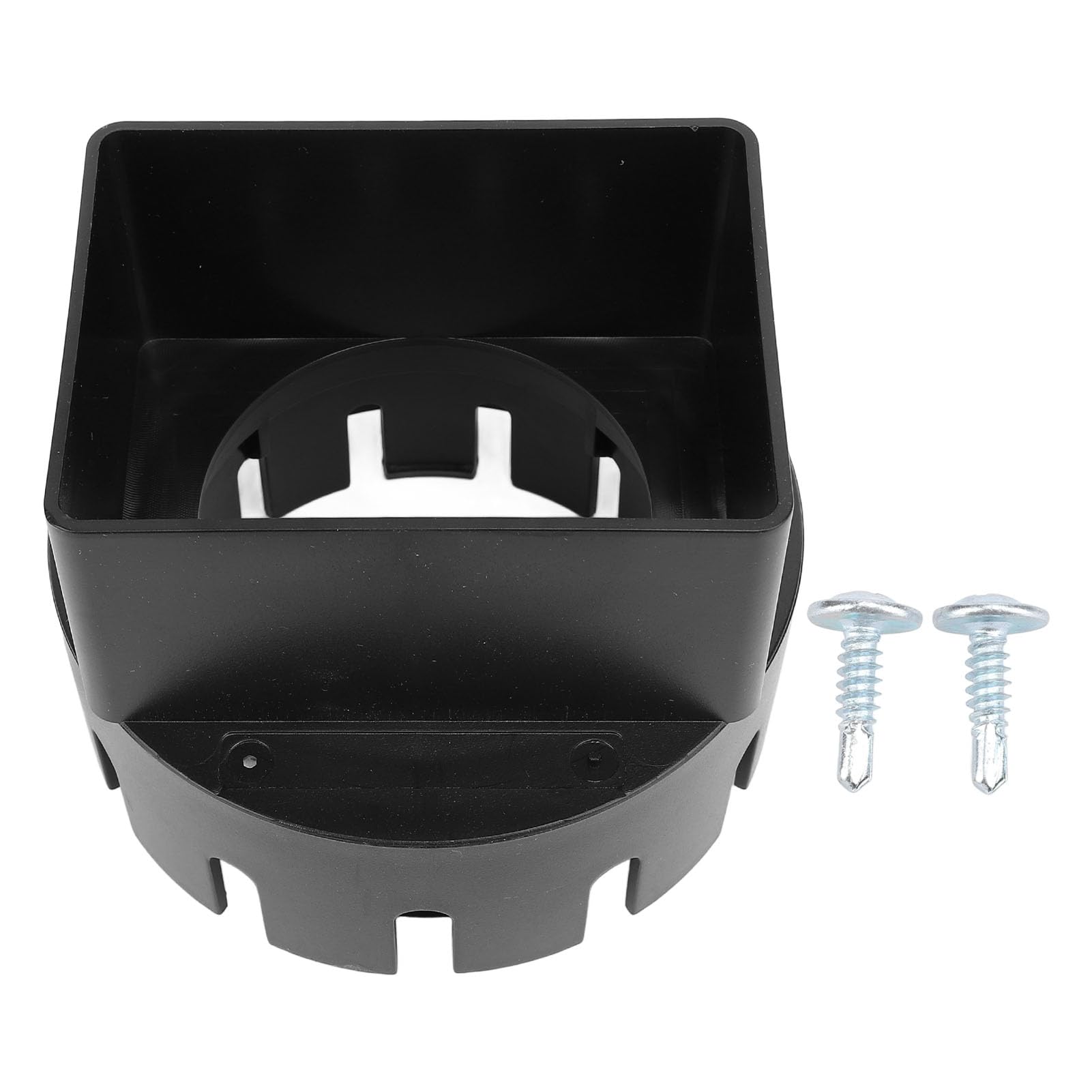 Adaptateur carré de descente de gouttière PVC noir : stop aux fuites lors du drainage extérieur