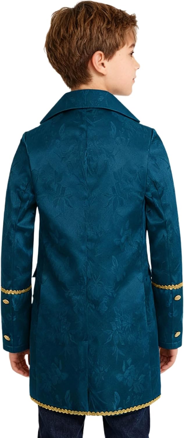 Kids Boys Medieval Steampunk Tuxedo Halloween Vampire Tailcoat Gothic Steampunk Tailcoat Frock Uniform