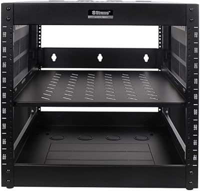 DavisLegend 9U AV Media Rack Network Cabinet IT Data Server Rack 19 inch Depth - Shelf Hardware