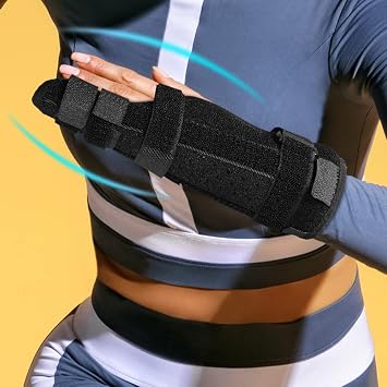 2Pcs Adjustable Compression Finger Holder Protector Brace Medical Sports Wrist Thumbs Hands Arthritis Splint Support Protective Guard,M