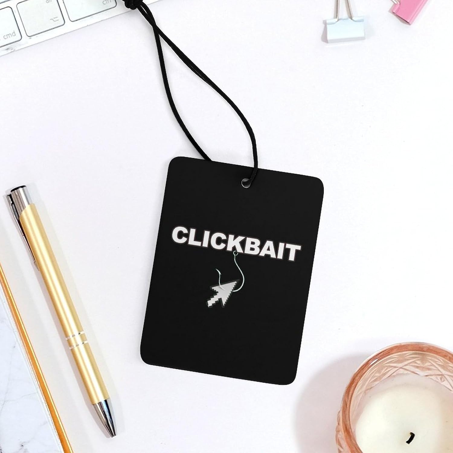 Click Bait Car Air Freshener Hanging Car Scent Cards Decor Interior Accessories