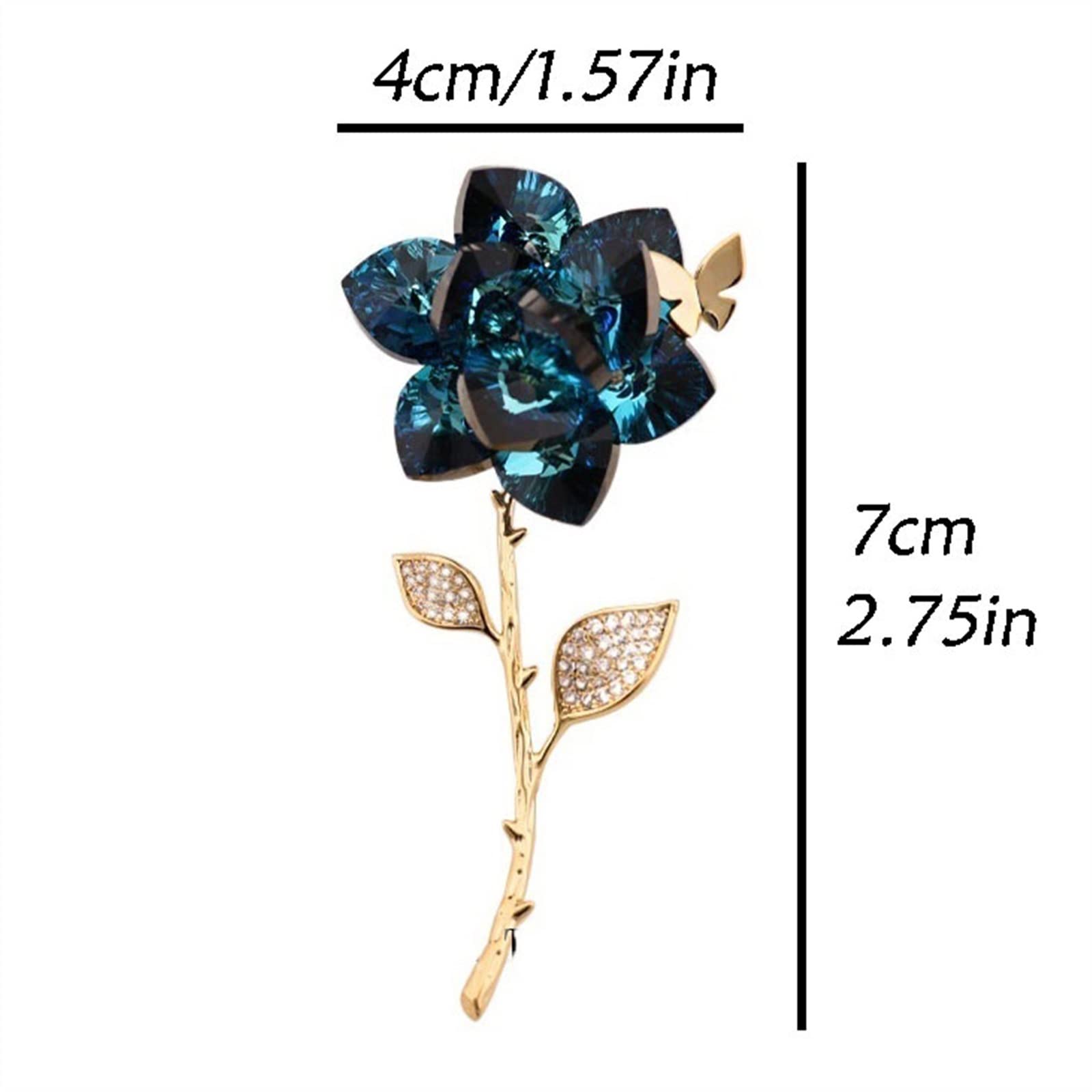 GLigeT Broche Broche de Mariposa de Flores, Broche de Moda Ligero y Lujoso, Ropa Brillante, Accesorios a Juego, Regalo for Novia Broches para Ropa
