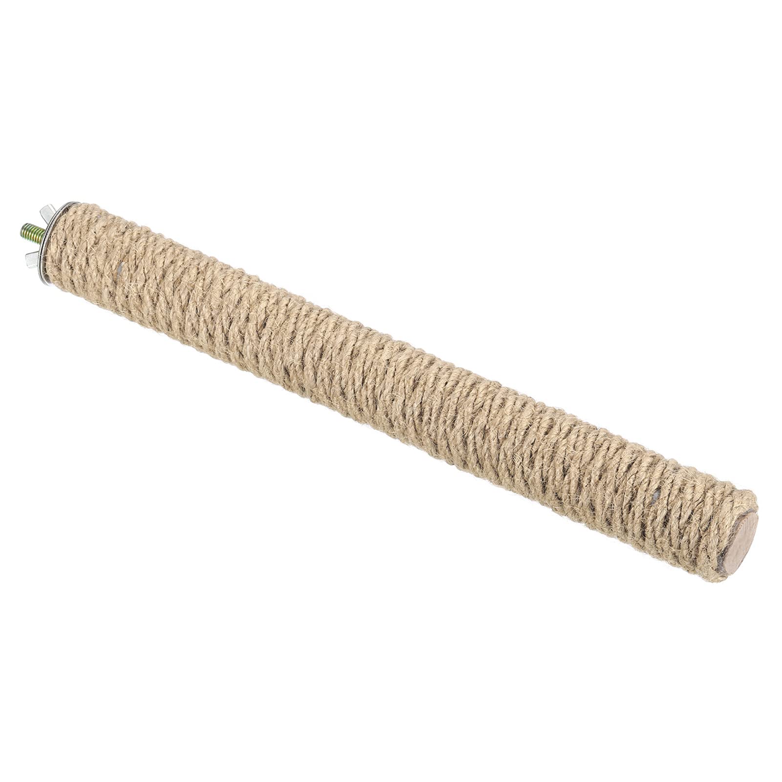 PATIKIL 1.2x10.6 Inch Bird Cage Perch, 1 Set Paw Grinding Stick Rope Weaving Wooden Stand Cage Accessory for Parrot Parakeet Cockatiel