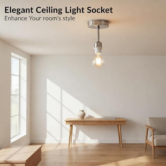 Ceiling Light Fitting Pendant Lights Fittings with E27 Socket Lamp Holder