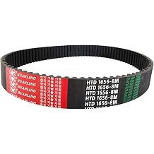 1656-8M-30 HTD Timing Belt, 1656mm Length x 30mm Width x 6mm Height, 8mm Pitch, 207 Teeth, Closed Loop Pulley Timing Belt