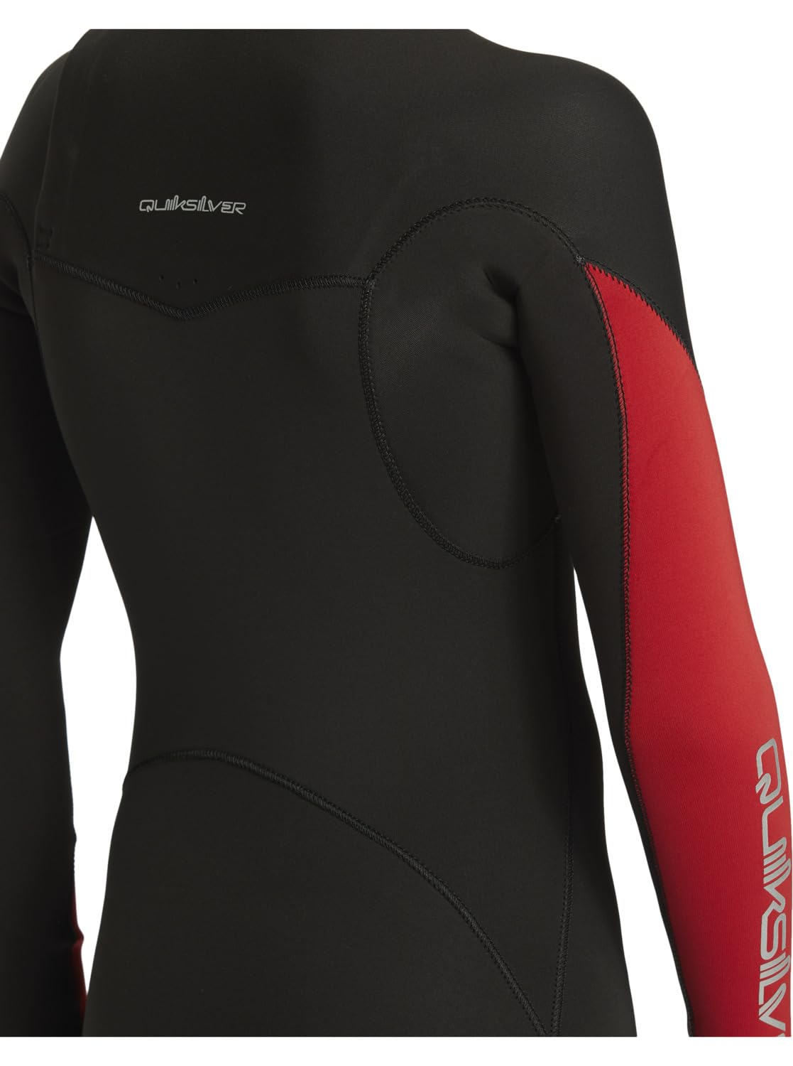 Quiksilver 3/2mm Everyday Sessions - Traje de Surf con Cremallera en el Pecho - Niños 8-16 - Rojo.
