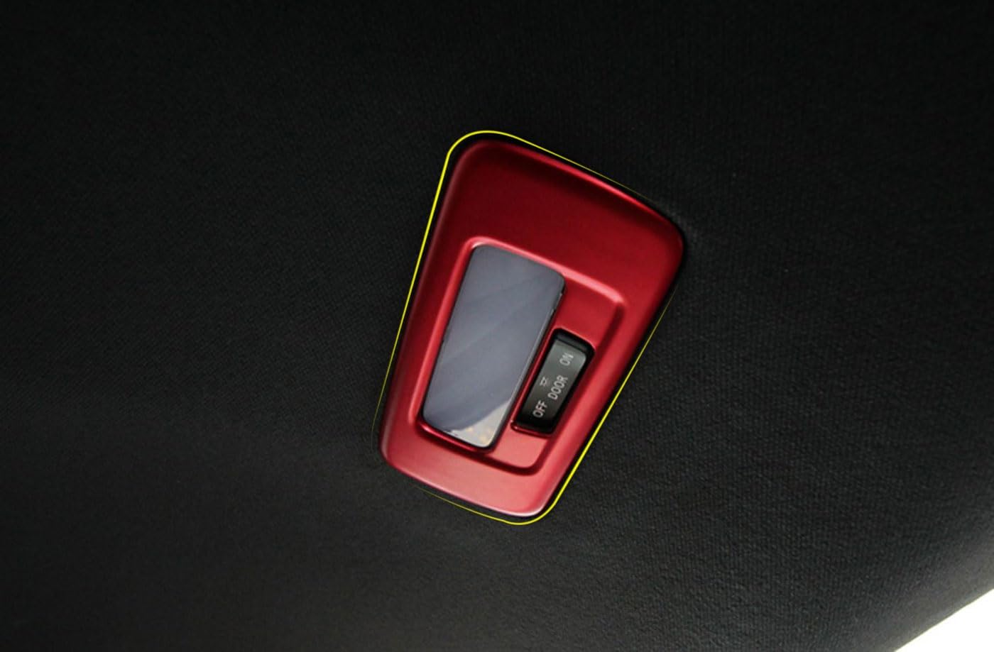 Rear Reading Light Lamp Panel Cover Trims Compatible with Honda Civic Sedan 11TH GEN 2026 2025 2024 2023 2022 Rear Row Reading Light Frame Trim Interior Car Accessories ABS 1PCS(Red)