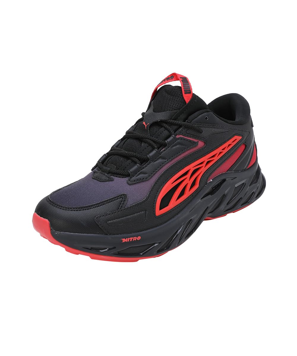 Puma Unisex-Adult Exotek Nitro™ Energy Black-Active Red Sneaker - 8 UK (39642501) (B0CPLNW51G) Amazon Price History, Amazon Price Tracker