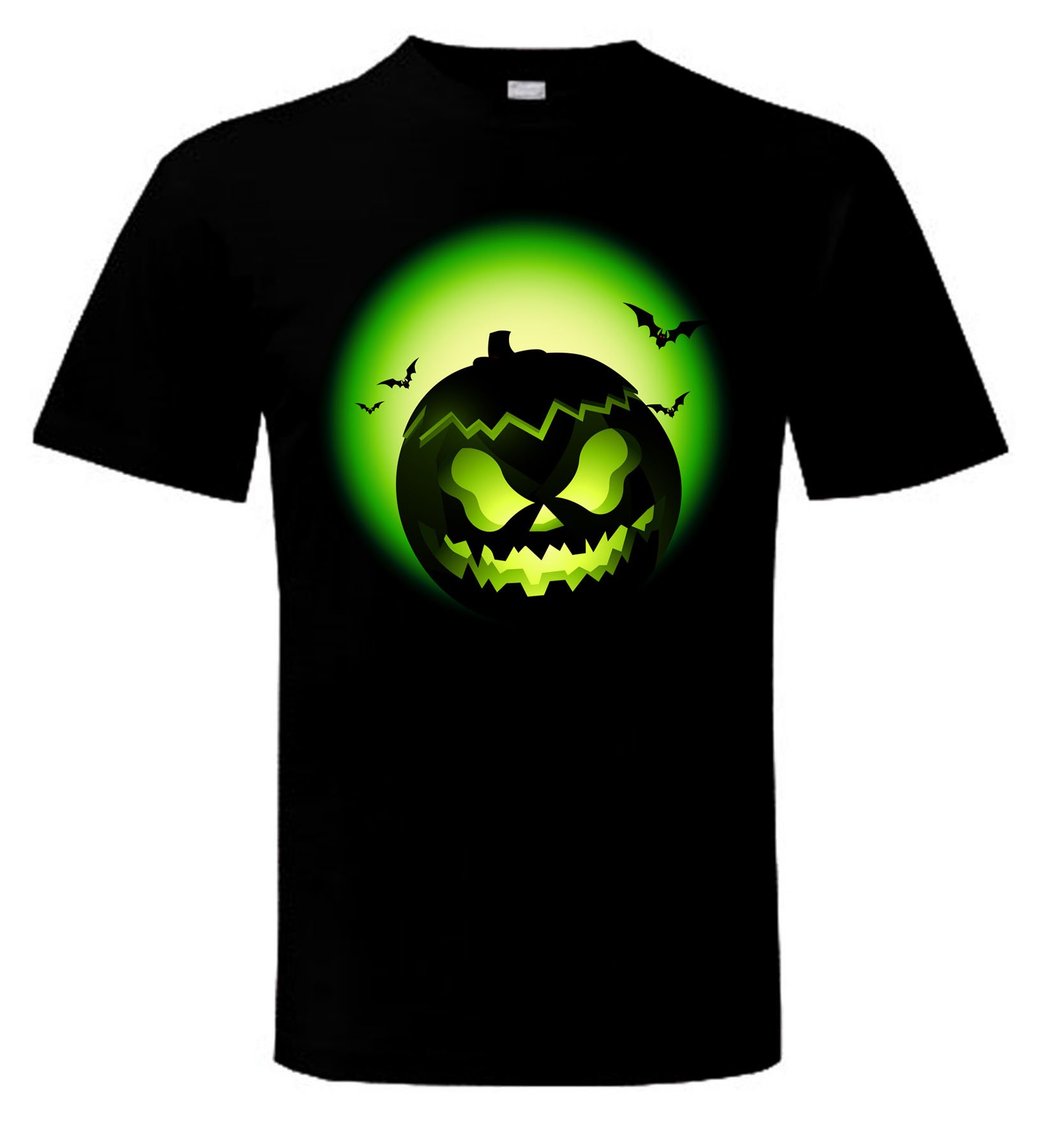Tribal T-Shirts Men's Black Halloween Pumpkin Trick Or Treat T-Shirt (Xl, )