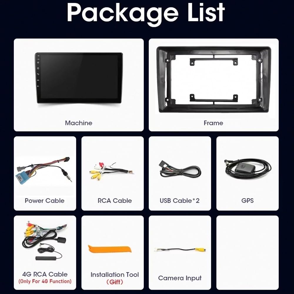 Car Stereo Carplay Radio de Coche para Suzuki Grand Vitara XL-7 1998-2005 Soporta Bluetooth, Control Volante, USB, WiFi, 4G, Mirror-Link, GPS Navegador/Radio FM, 4 Nuclear 1G+32G