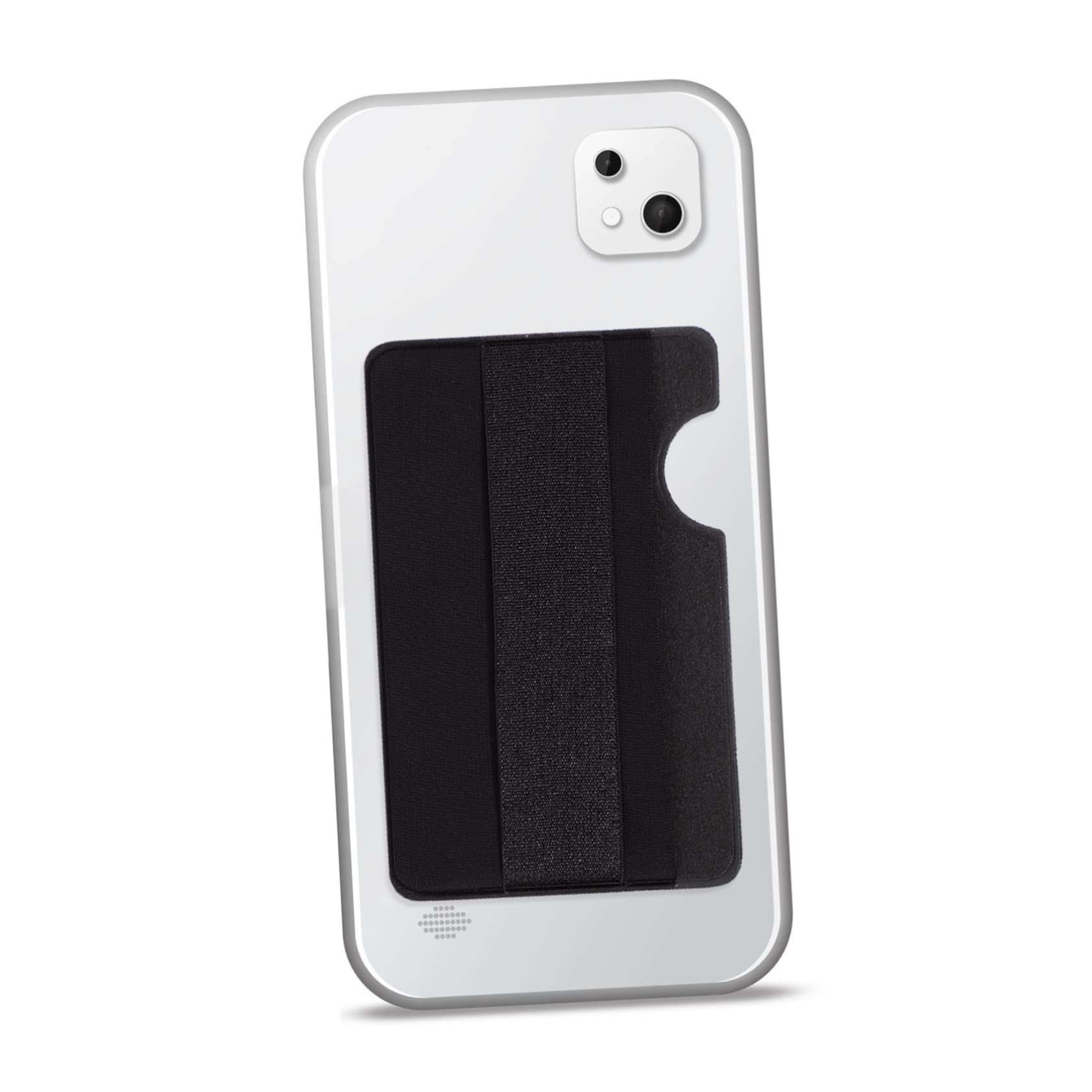 Mikinona 1pc Mobile Phone Card Holder Black Organiser Adhesive Phone Holder Card Holder Phone Adhesive Pocket