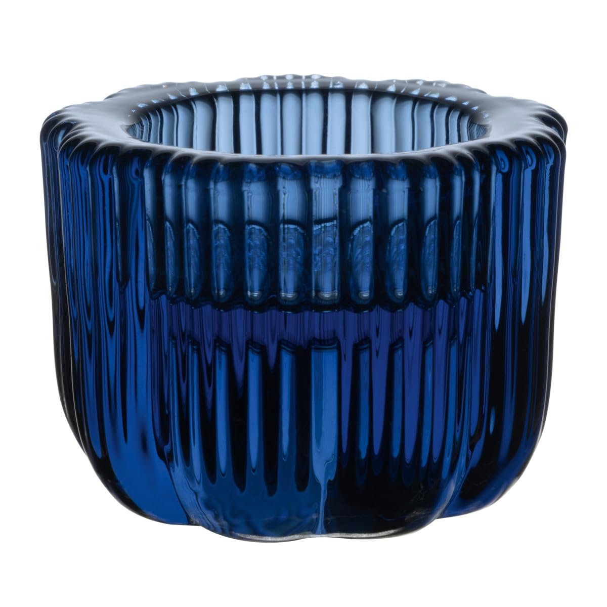 Bougeoir 2 En 1 Villeroy & Boch Fleur Bleu - Pour Bougies Chauffe-plat Et Bougies Piliers, Lavable Au Lave-vaisselle