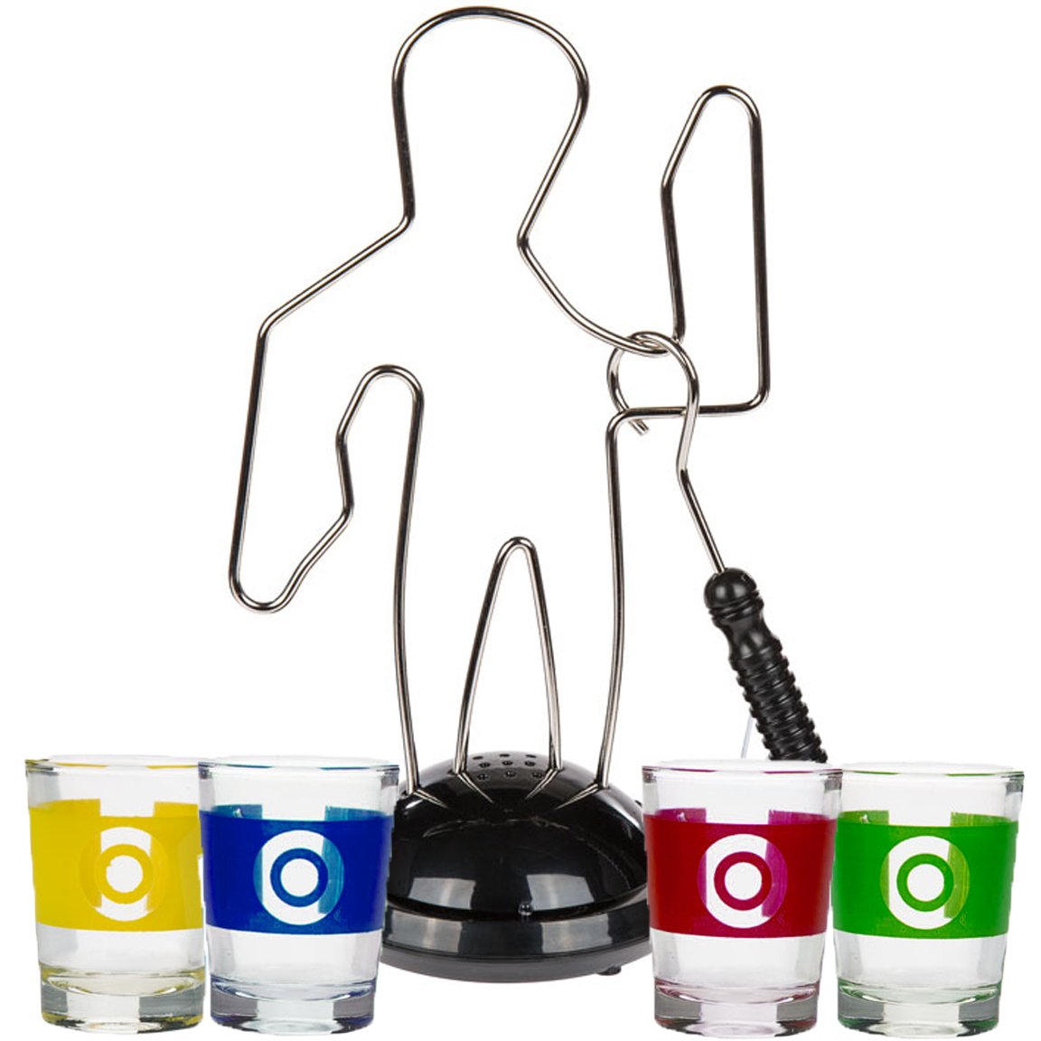 Bada Bing Drinking Games Party Game The Hot Wire Hot Wire with Four Glasses