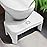 Recximi Toilet Stool Squat Adult, Pooping Foot Stool for Adults, Travel Potty Squatting Stool for Toilet, Step for Seniors, Toilet Assistance Steps Poop Bench for Feet, White