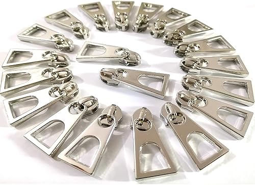 Miniatura 4 de The Yard - Cremalleras de nailon #5, cremalleras de costura a granel, dientes coloridos, cremallera para bricolaje, color negro, con 20 cremalleras