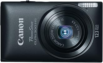 Canon PowerShot ELPH 300 HS 12.1 MP Digital Camera (Black)