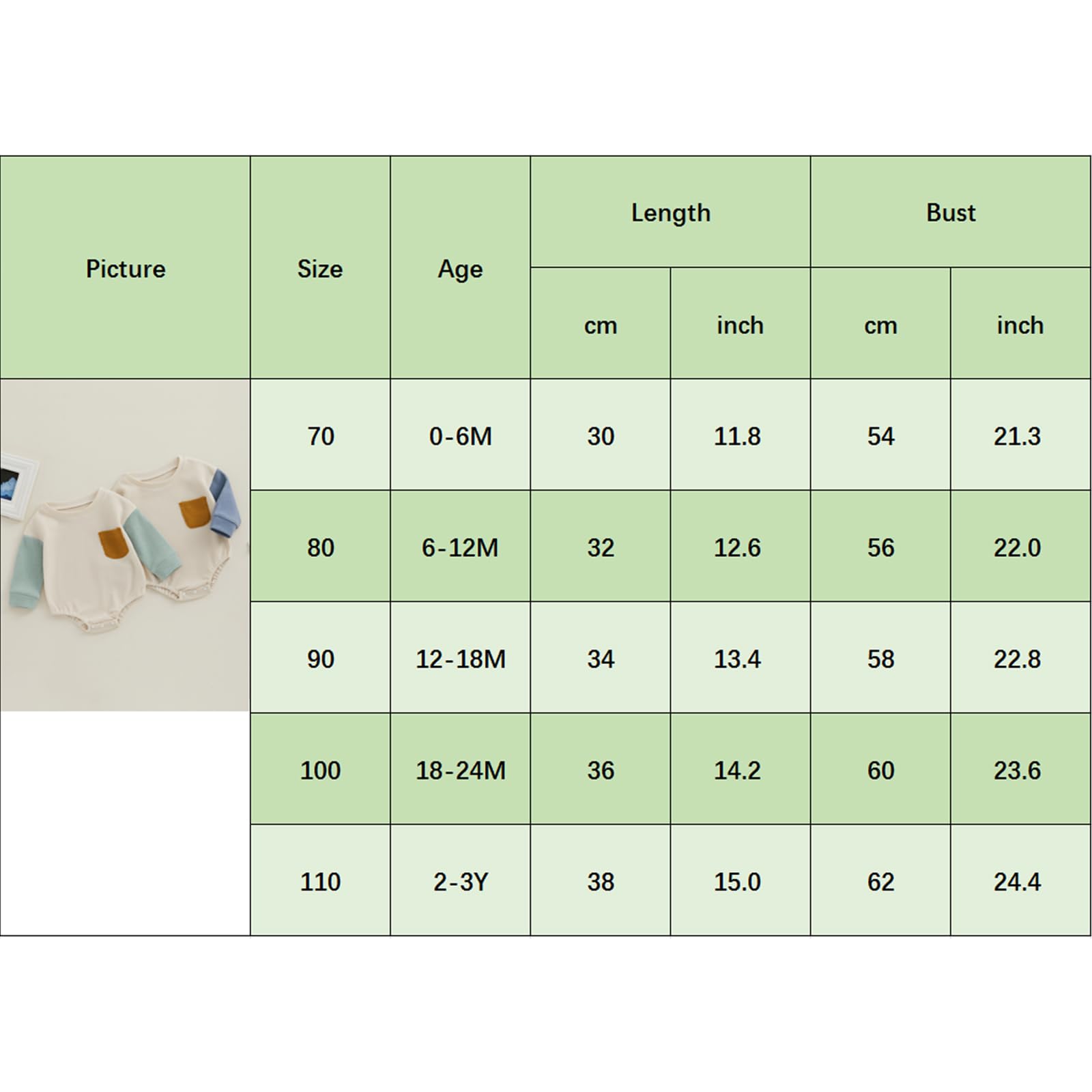 Ursobutegl Baby Bubble Romper Boy Girl Waffle Sweatshirt Color Block Long Sleeve Oversized Bodysuit Onesie Fall Winter Tops (Blue, 6-12 Months)