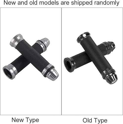 Miniatura 5 de 1 par de empuñaduras de motocicleta izquierda derecha CNC de goma de aluminio para manillar universales para manillar de 7/8 pulgadas para manillar