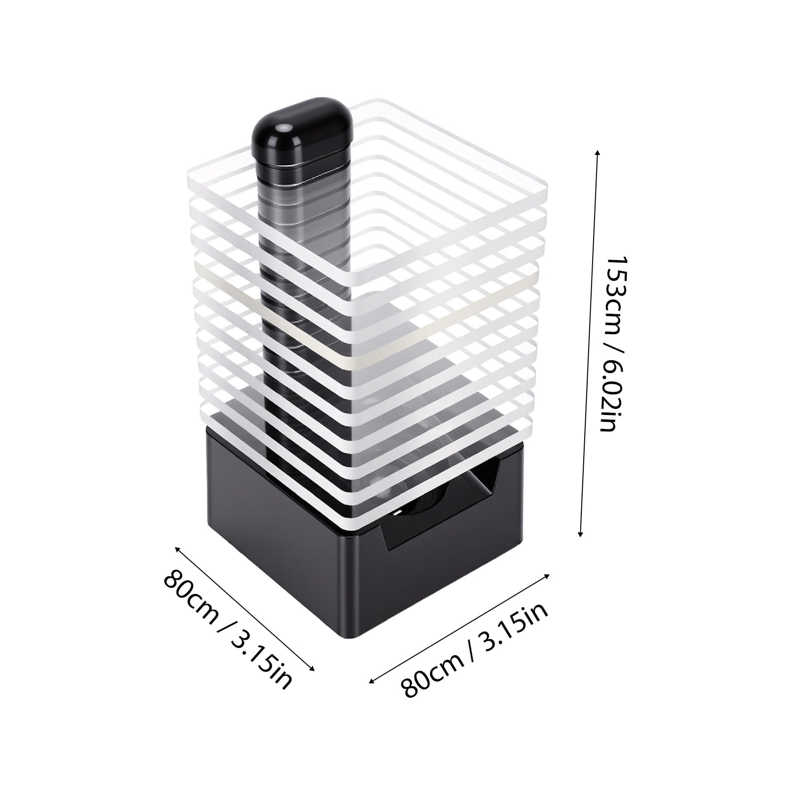 Annadue Altoparlante Bluetooth a LED, Luci di Sincronizzazione Musicale a 7 | Custodia in Acrilico ABS, Lettore Musicale Wireless, compatibilità Smartphone, Portata di Connessione 10 M, Uso Domestico e