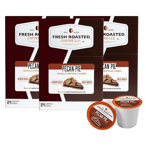 Miniatura 202 de Fresh Roasted Coffee, Crema Brûlée, cápsulas de café saborizadas, compatible con K-Cup, 24