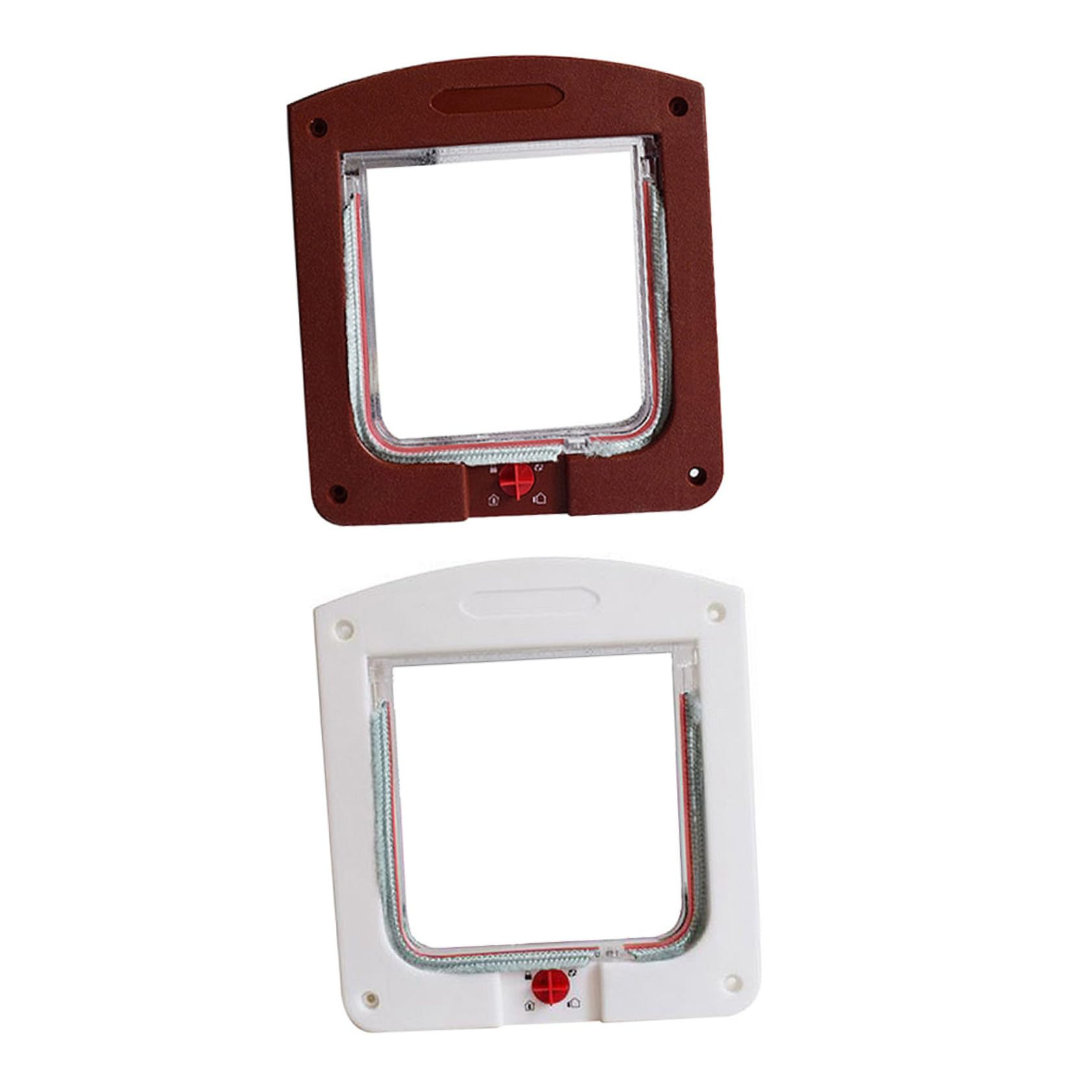 Porte à Chatière pour Chat et Chien, Entrée Contrôlée, Lot de 2