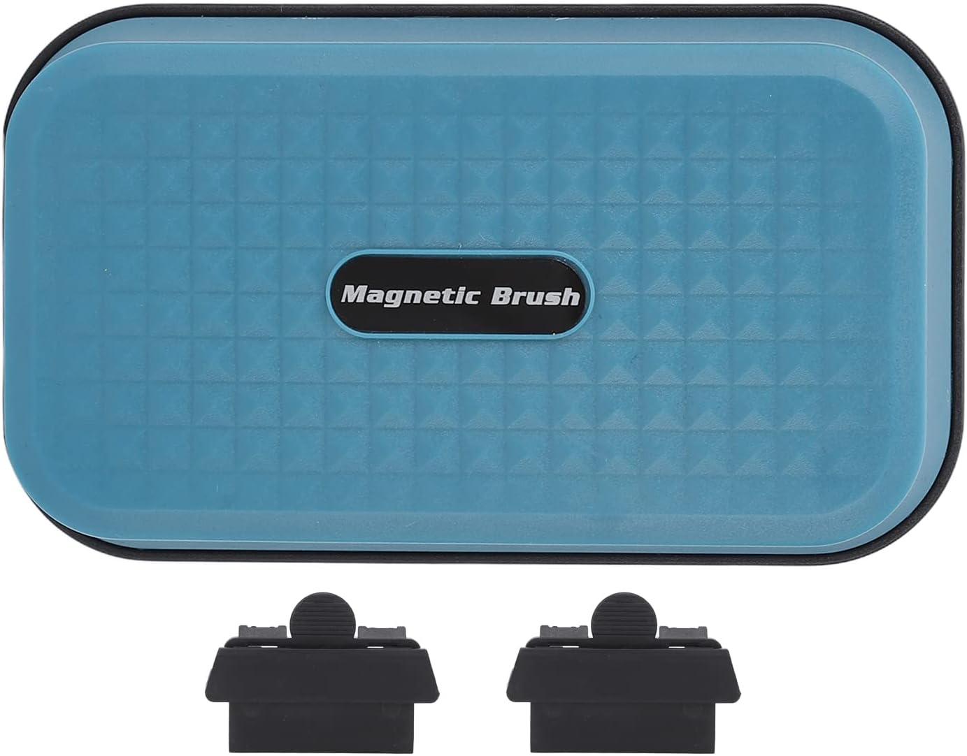 Magnetic Fish Tank Brush, Floating Magnetic Aquarium Glass Cleaner with Detachable Scraper for Removal on 4 - 10mm Glass, Automatic Float Design for 60 - 120cm (Magnetic brush + ordinary scraper)