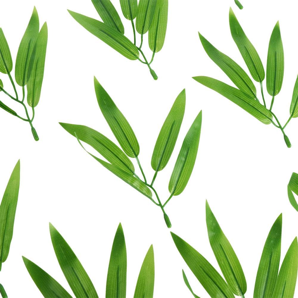 Hojas de bambú artificiales, 50 plantas verdes falsas para el hogar, oficina, decoración de fiestas