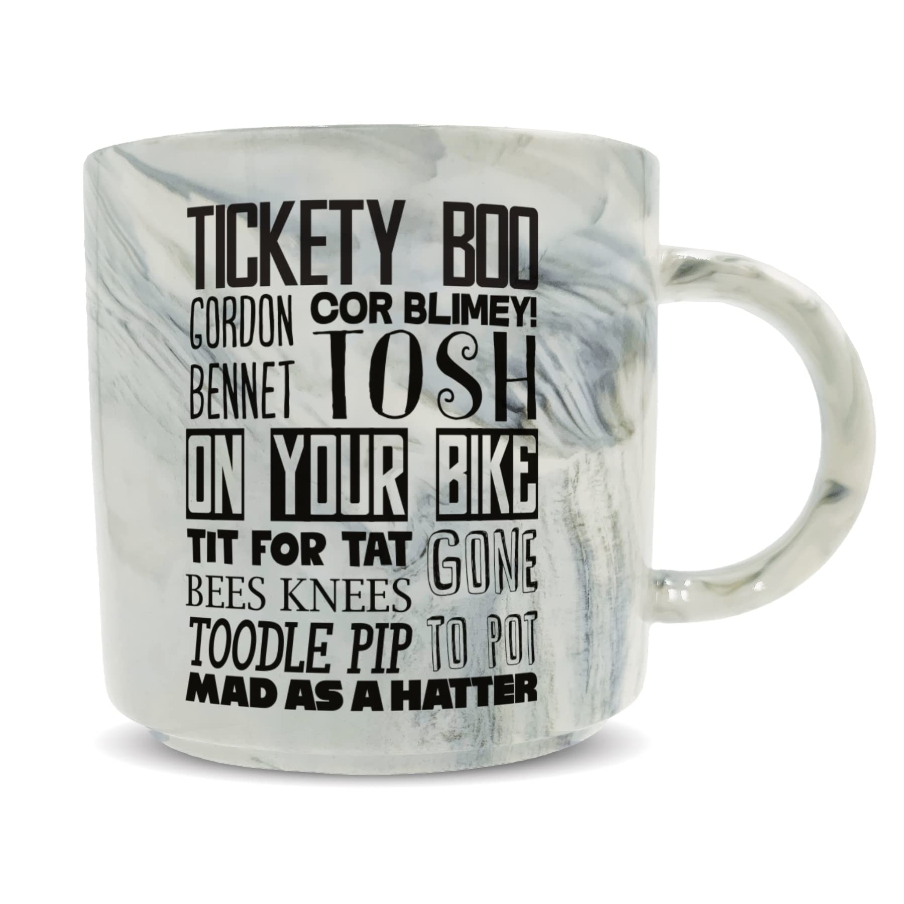 Hippowarehouse British Sayings Printed Mug Various Colour Options Ceramic Cup Kitchenware 11oz