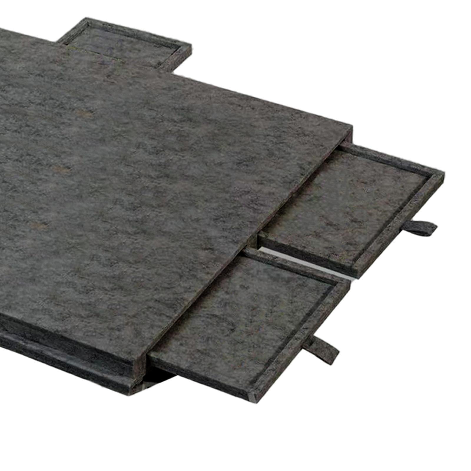 Mesa Rompecabezas Tablero de Fieltro Portátil con Cajones para Almacenamiento de Puzzles Y Montaje Seguro Adecuado para Entusiastas Y Decoración del H, Dark Gray S